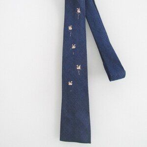 Flat/Square Bottom Vintage Irish Linen Men's Tie